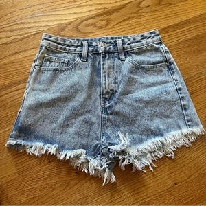 Acid Washed Jean Shorts